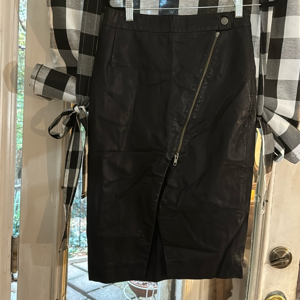Free people pleather skirt size 2